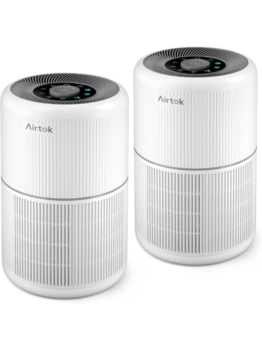 2 Pack Air Purifiers for Home & Bedroom - H13 HEPA Filter, Quiet, Smoke & Odor